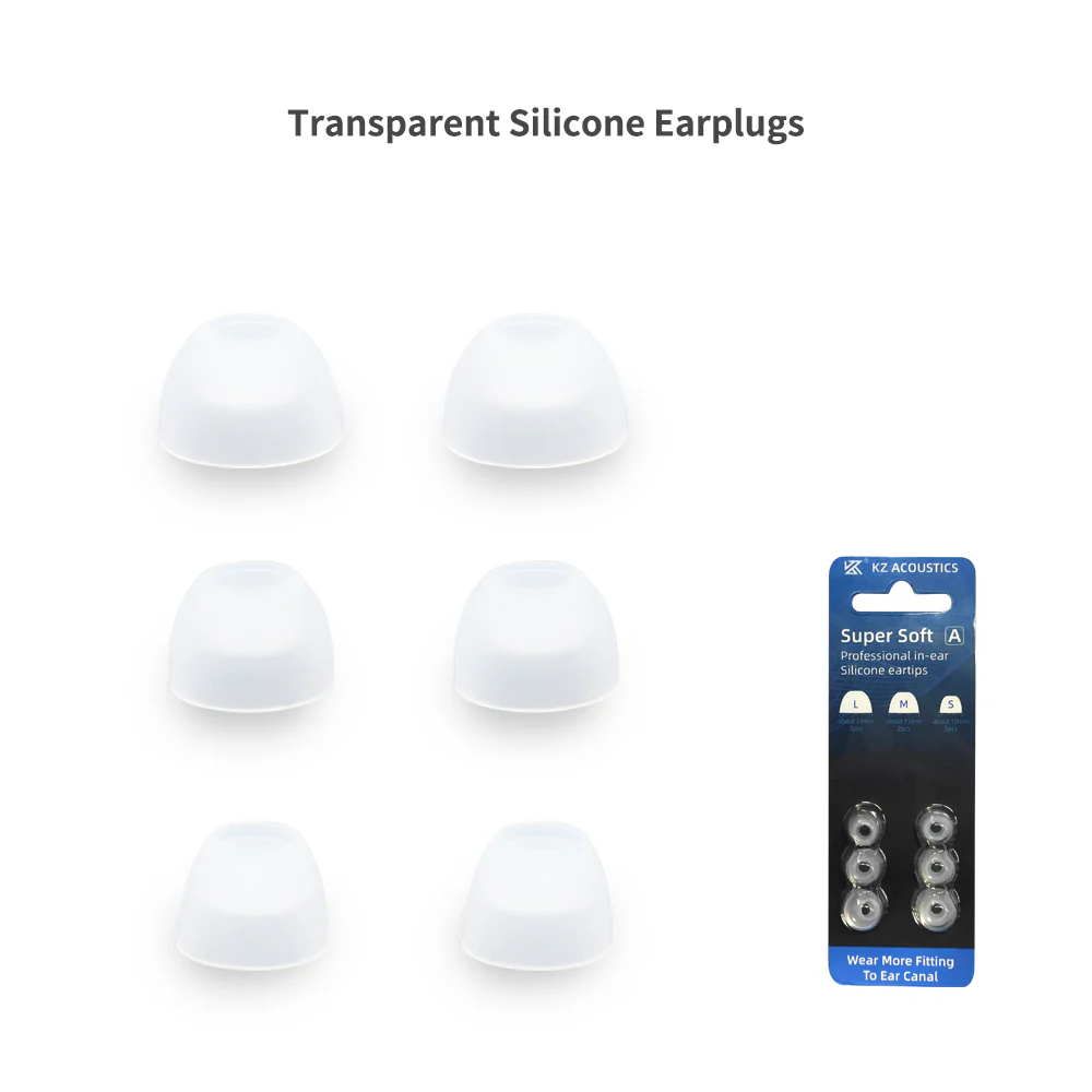 In-Ear Earcaps Eartips Earplugs silicone (3pairs black） - Image 6