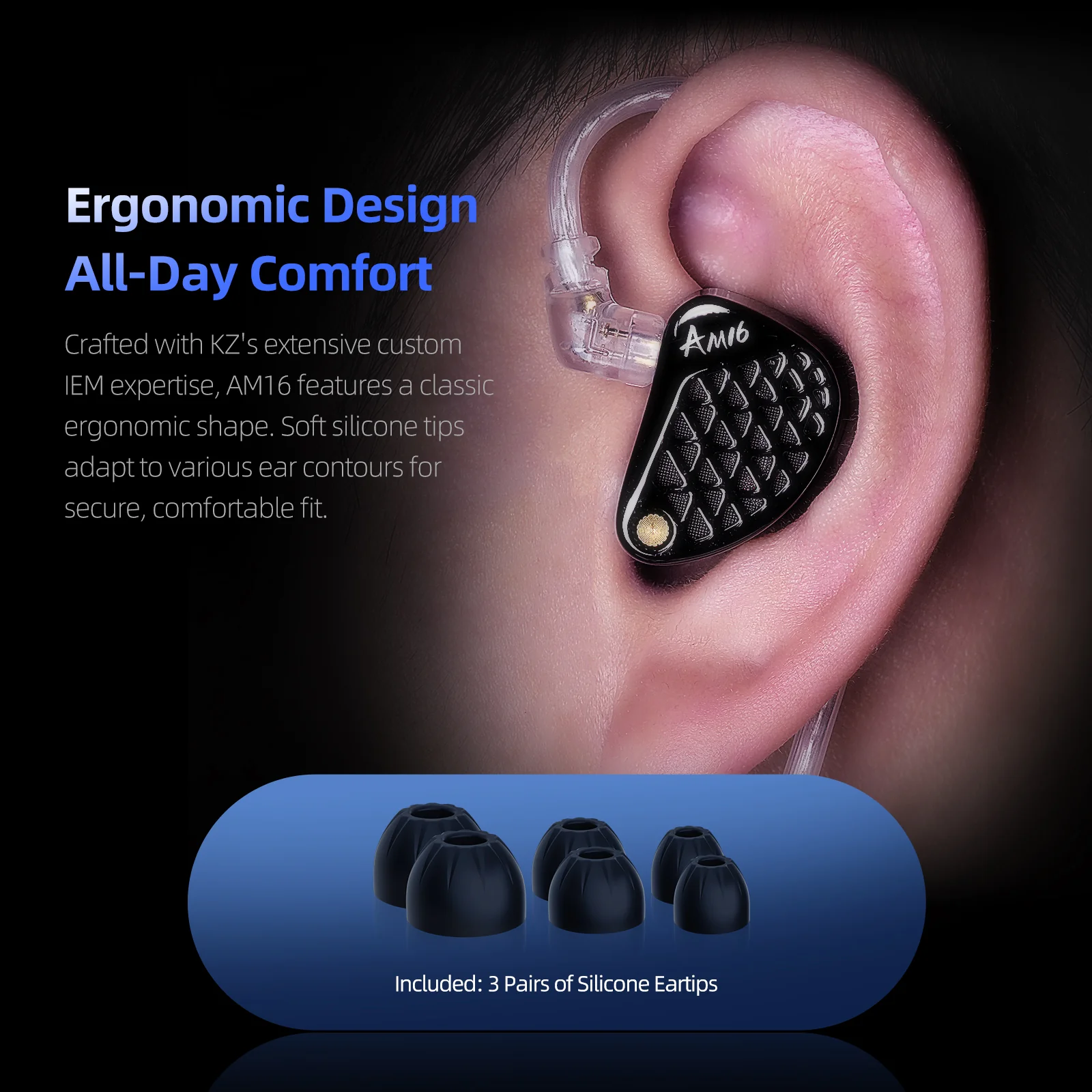 KZ AM16 16 Driver Hi-Fi IEM Earphones with Balanced and Bass-Enhanced version - Image 13