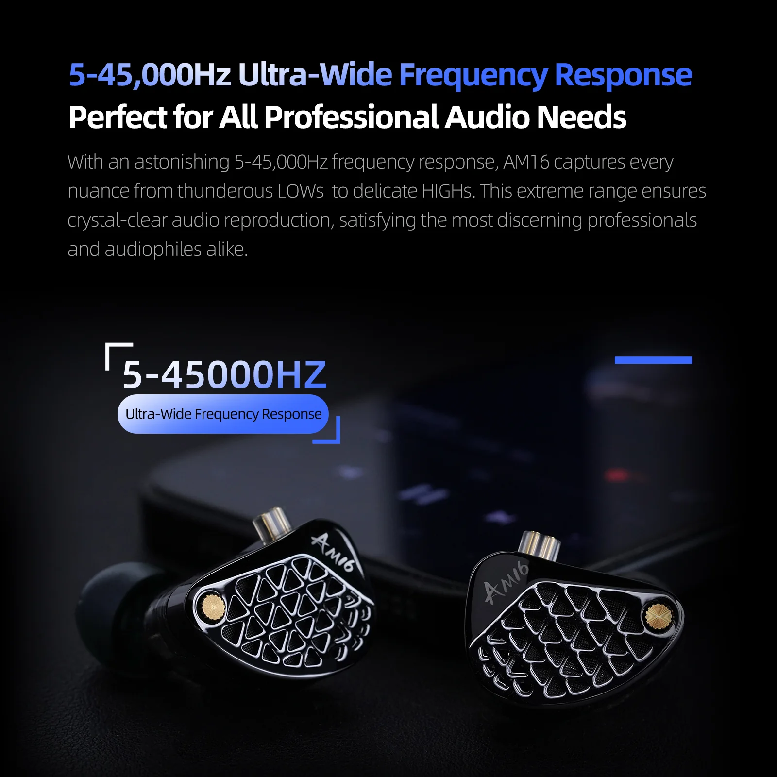 KZ AM16 16 Driver Hi-Fi IEM Earphones with Balanced and Bass-Enhanced version - Image 4