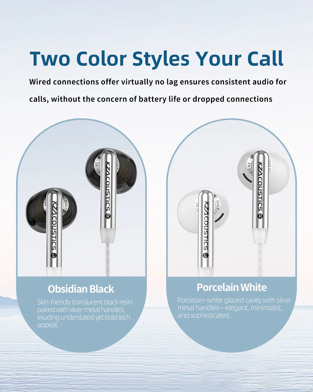 KZ Duet Dual Driver Wired Earbuds in-Ear Headphones - Image 3