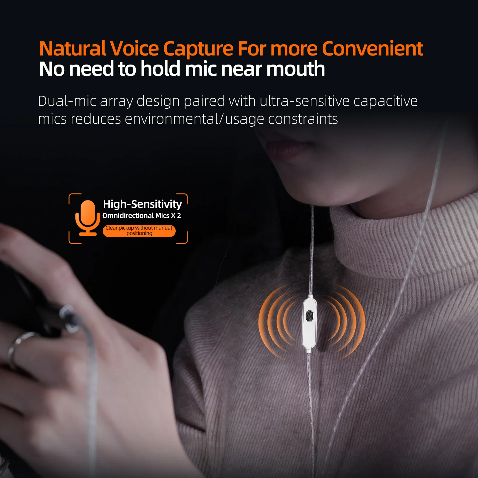 KZ M2 silver-plated cable with 2 microphone - Image 11