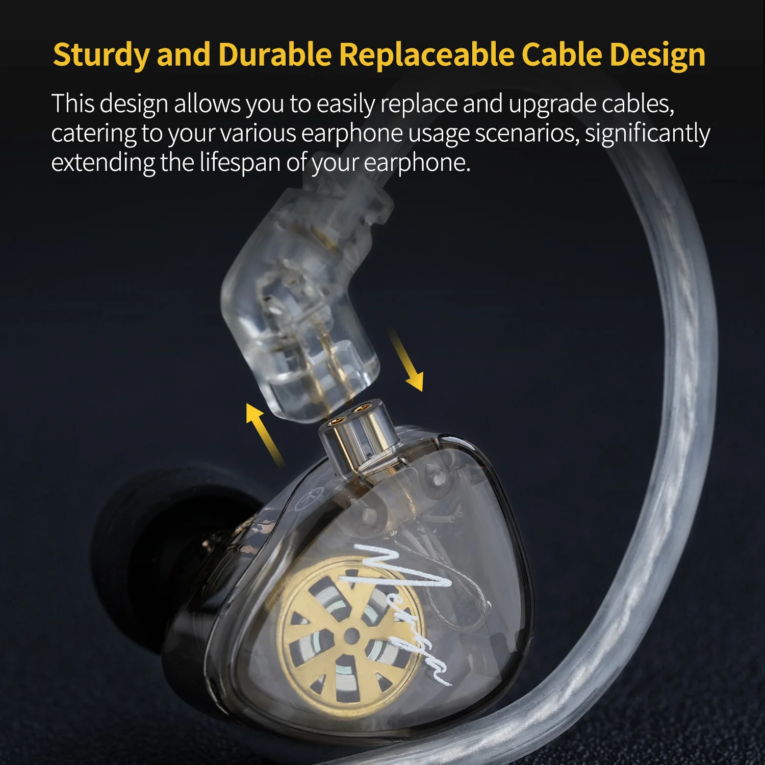 KZ Merga HiFi Wired Earbuds 2 Dynamic IEM - Image 5