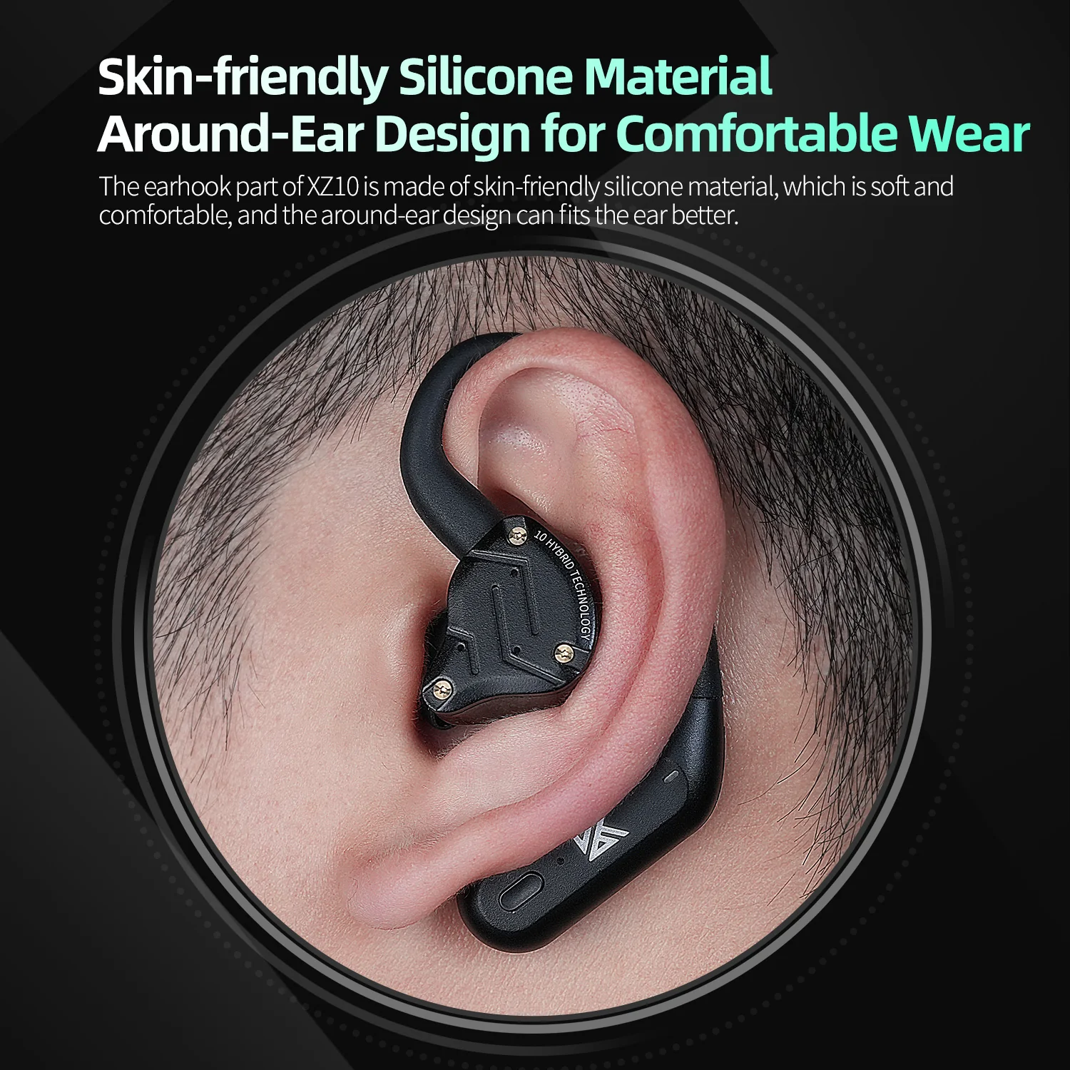 KZ XZ10 Bluetooth Earhook Bluetooth 5.3 with aptX/sbc/aac Transmission C PIN for ZS10 PRO/ZSN PRO 2/Castor etc. - Image 3